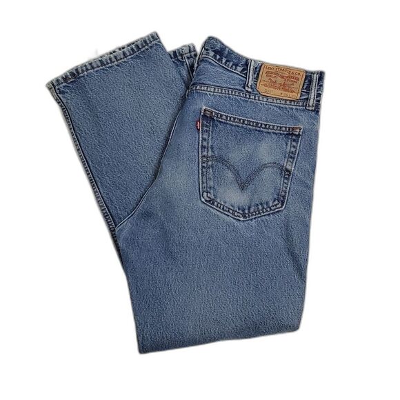 Vintage Levi's 505 Mens 36 X 30 Regular Fit Denim Blue Jeans - Picture 1 of 13